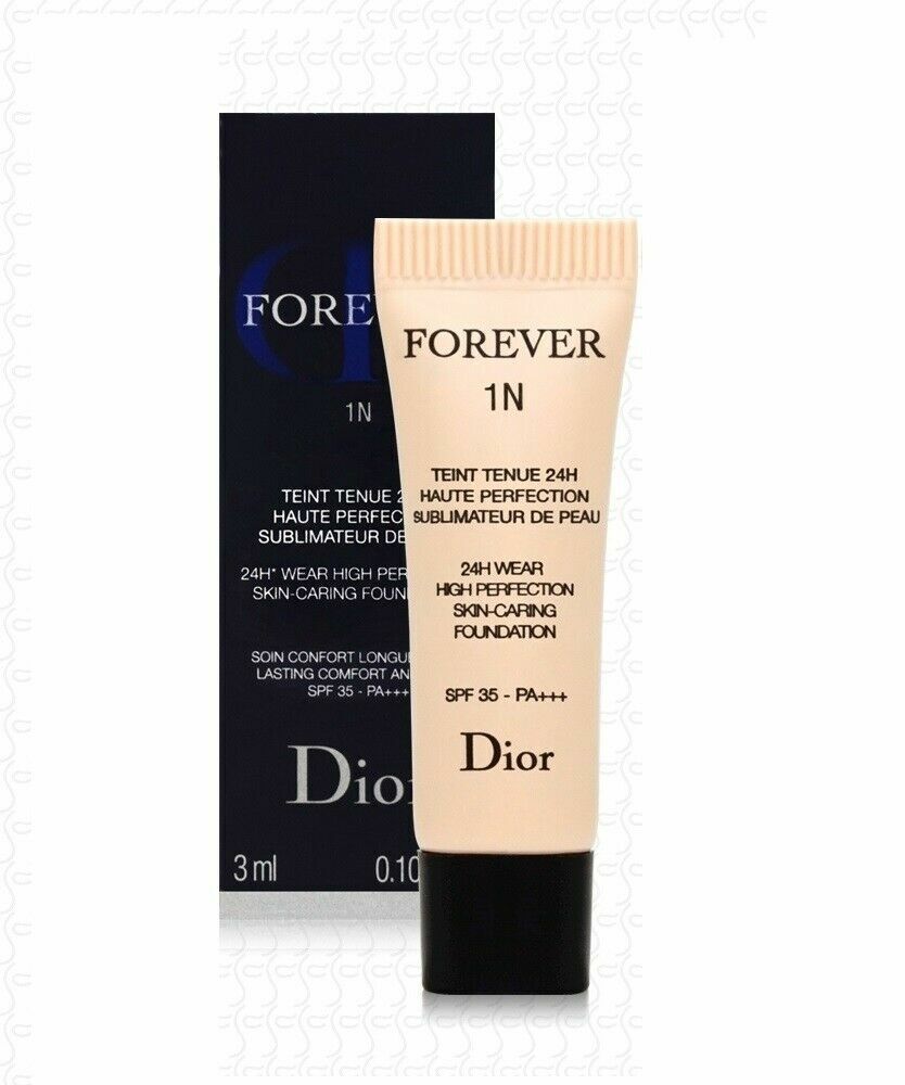크리스찬 디올 포에버 1N 24H 웨어 하이 퍼펙션 스킨 케어링 파운데이션 1N 뉴트럴 3ml 0.10 fl. oz.