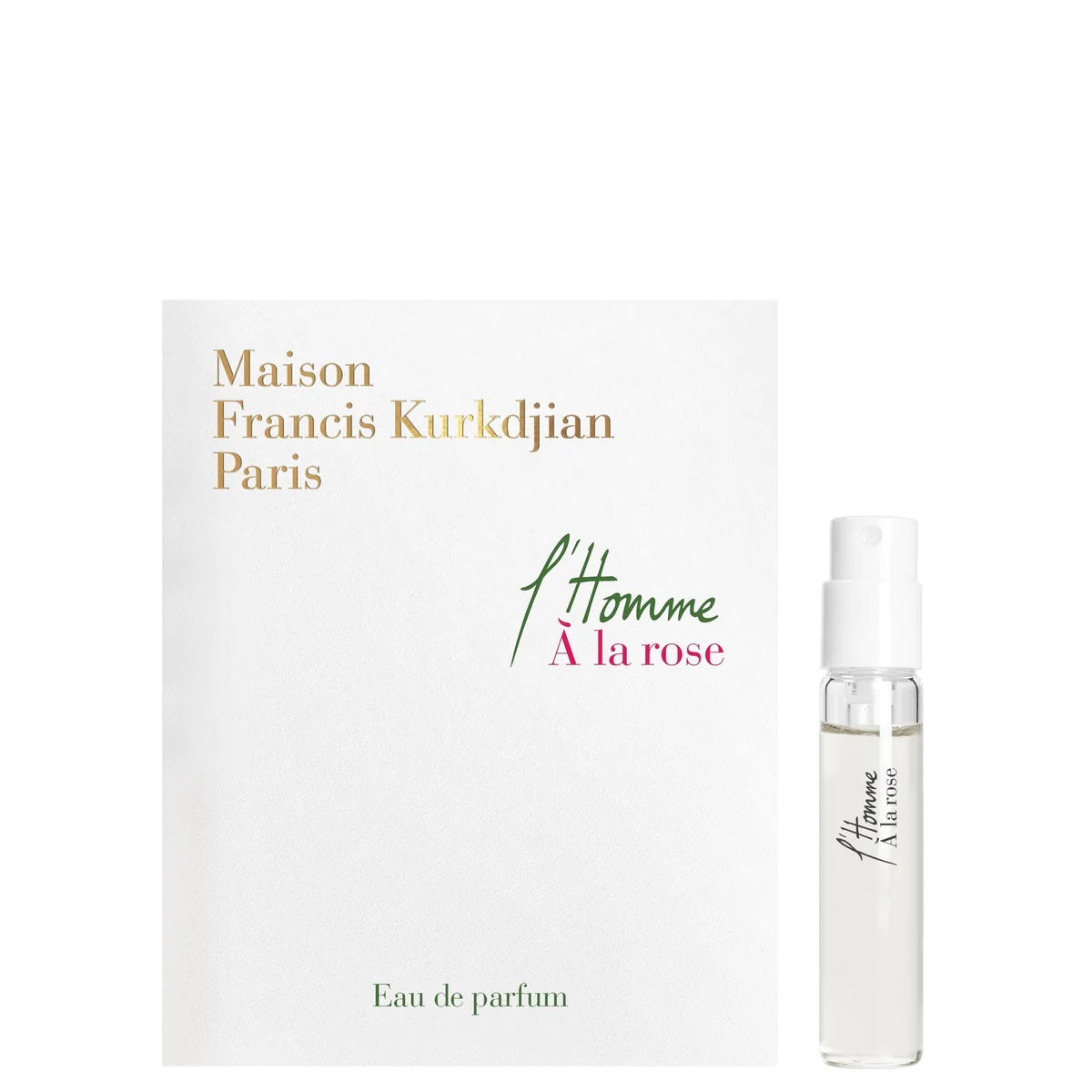 Maison Francis Kurkdjian L'Homme 알라 로즈 2ml 0.06 fl. 온스 공식 향수 샘플