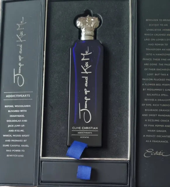 Clive Christian Addictive Arts 점프 업 앤 키스 미 황홀경 7.5ml 0.25 fl. 온스 공식 향수 샘플 향수 테스터