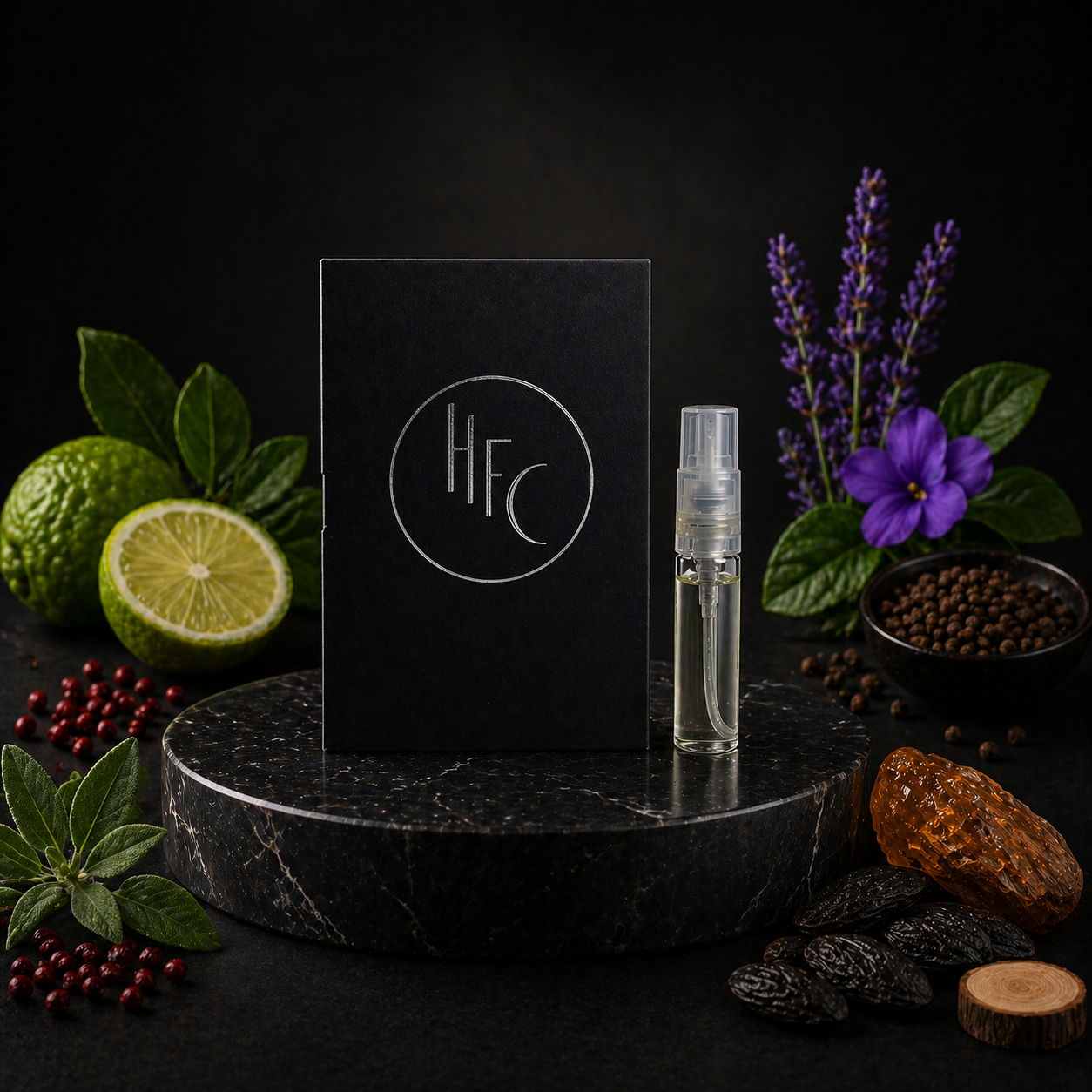 image of HFC Paris Royal Power 2.5ml 0.08 fl. oz. official perfume sample fragrance tester