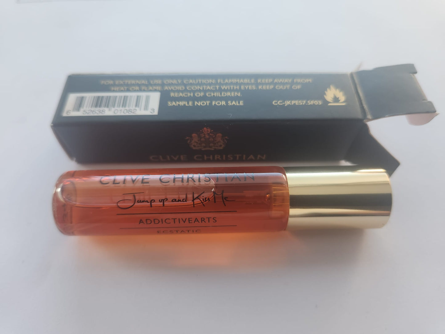 클라이브 크리스찬 어딕티브 아츠 점프 업 앤 키스 미 엑스태틱 7.5ml 0.25 fl. oz의 공식 향수 샘플