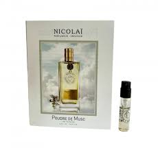 Nicolai Poudre de Musc 향수 1.8ml 0.07oz의 공식 향수 샘플.