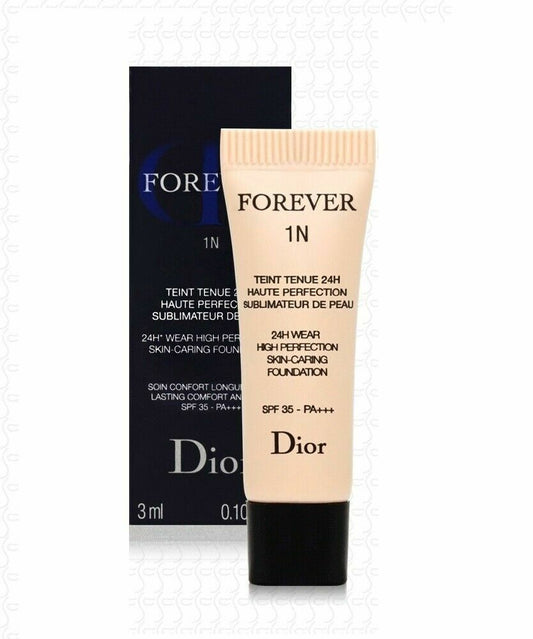 크리스찬 디올 포에버 1N 24H 웨어 하이 퍼펙션 스킨 케어링 파운데이션 1N 뉴트럴 3ml 0.10 fl. oz.