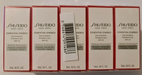 시세이도 에센셜 에너지 데이 크림 SPF 20 미니 샘플 5ML 0.17 oz.